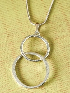 Danforth Pewter Double Circle Necklace
