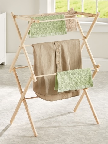 Collapsible Wooden Drying Rack, In 2 Sizes