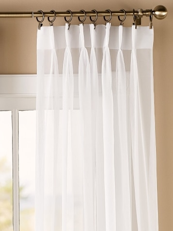 Classic Sheers 72 Inch Pinch Pleat Curtains