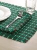 Mountain Weave Christmas Cotton Placemats, Set of 2