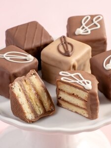 Chocolate Petit Four Assortment, 12 Cakes