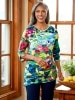Watercolor Lilies Knit Tunic