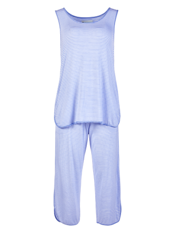 Women's Fresh Stripes Capri Pajama Set Front