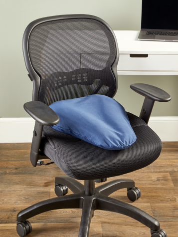 Sciatica Pain Relief Pillow Cover On Office Chair