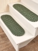 Green Mt Mansfield Multi-Color Braided Stair Tread