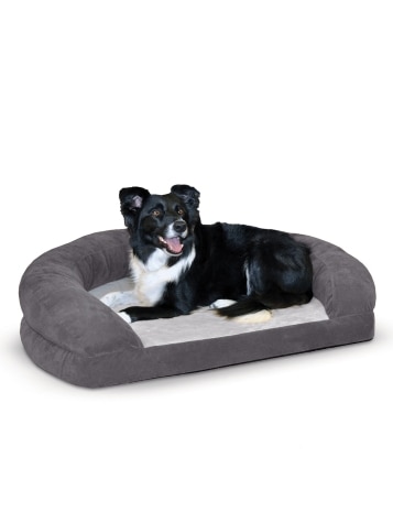 Pampered Pet Microfleece Orthopedic Bolster Bed