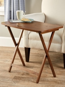 Space-Saving Solid Wood Folding Table