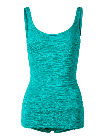 Women's Chlorine-Resistant One-Piece Sheath Swimsuit in Jade