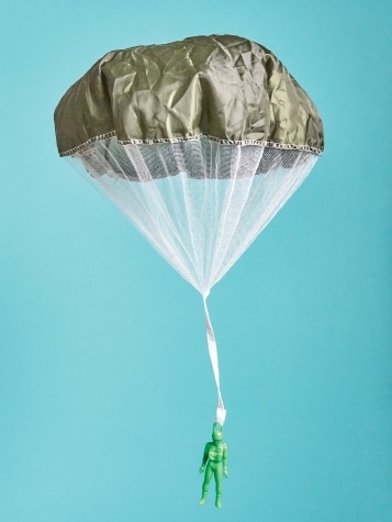 Toy Paratrooper With Parachute