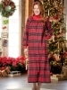 Portuguese Cotton Flannel Mock-Neck Popover Nightgown