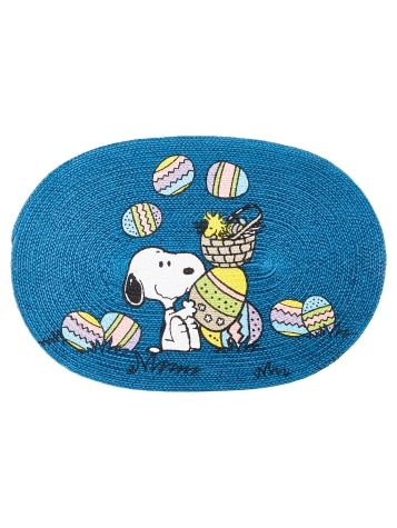 Peanuts Easter Beagle Braided Cotton Throw Rug
