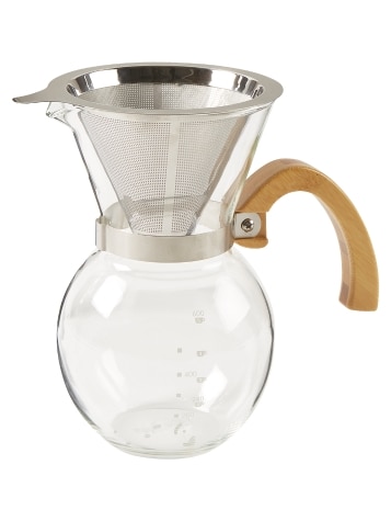 Pour-Over Glass Coffee Maker With Bamboo Handle