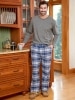 Men's Comfort Knit Long-Sleeve Sleep T-Shirt