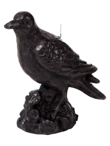 Halloween Black Crow 4-Inch Candle
