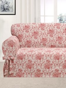 Floral Toile Loveseat Furniture Cover