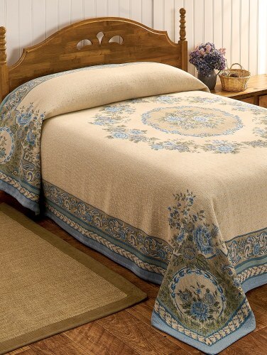 Tapestry Bedspread Pre Shrunk Pure Woven Cotton