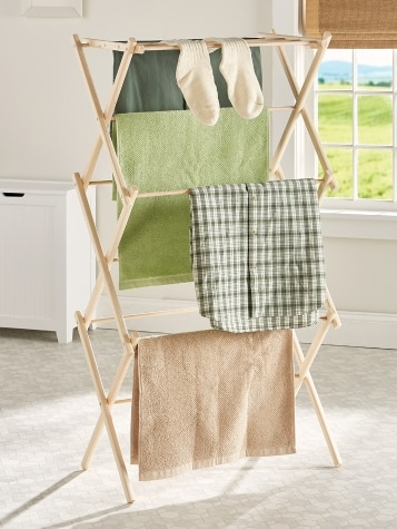 Collapsible Wooden Drying Rack, In 2 Sizes