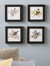 Covered Bridge Art Four Season Framed Artwork