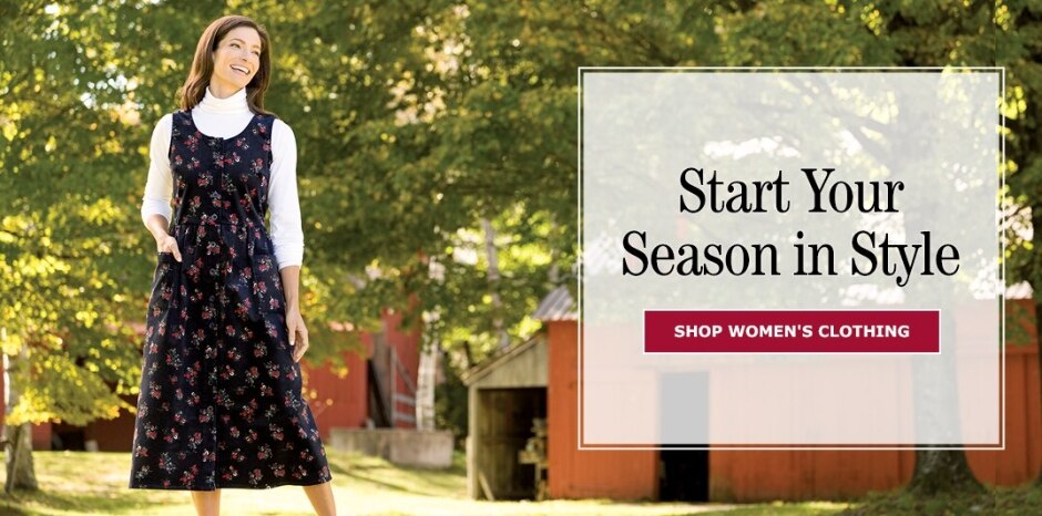 Start Your Season in Style. Shop Women's Clothing.