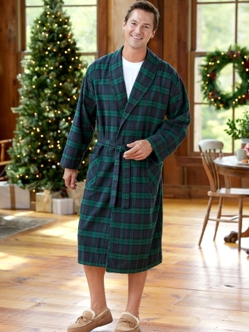 Men's Portuguese Flannel Wrap Robe