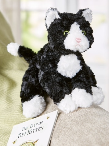 Stuffed top tuxedo cat