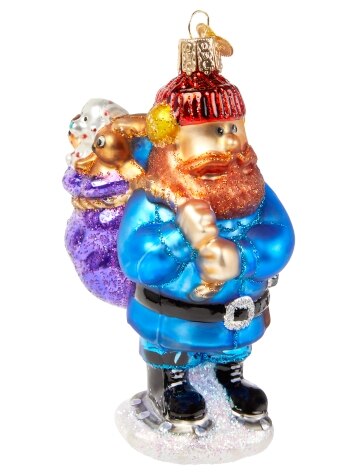Rudolph's Yukon Cornelius Blown-Glass Christmas Ornament
