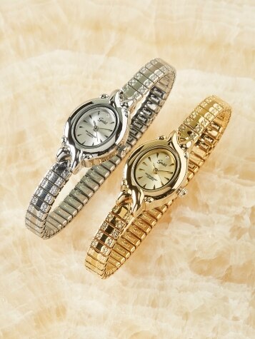 Women's Speidel Brilliant-Stone Watch