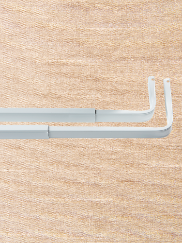 Kirsch 66 120 Inch Lockseam Single Curtain Rod 4 Inch Clearance At Designer Drapery Hardware 11220