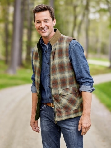 Men's Orton Brothers Quilted Flannel Vest