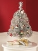 Pre-Lit Silver Tinsel Christmas Tree, 2 Feet