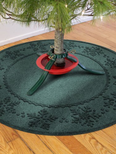 Absorbent Waterhog Snowflake Christmas Tree Mat