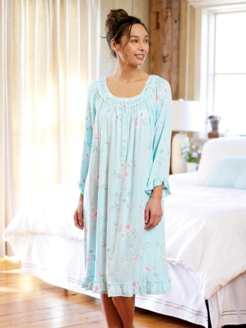 Eileen West Stretch Modal Floral Nightgown