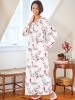 Portuguese Cotton Flannel Square-Neck Nightgown