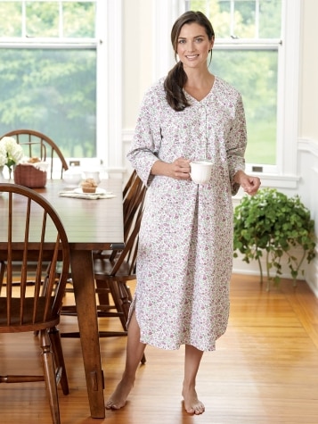 Women's Portuguese Cotton Flannel Nightshirt