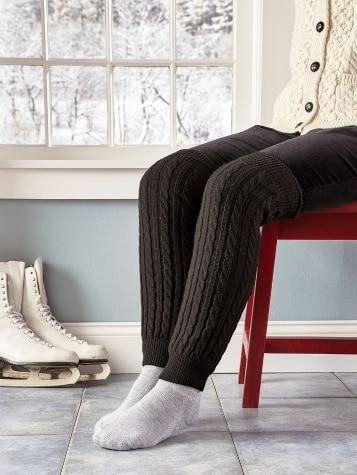 Leg warmers top knee high
