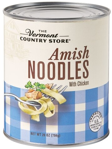 Amish Noodles and Chicken in a Bowl