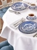 Matte-Finish Jacquard Oilcloth Tablecloth
