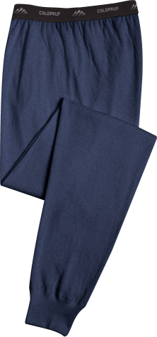Dual Layer Long Underwear Bottoms for Men in Navy