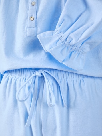 Ella Simone Fairytale Flannel Pajama Set in Blue 