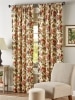 Hearthwood Floral Lined Rod Pocket Curtains