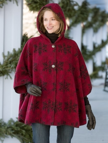 Wool winter poncho womens Clearance