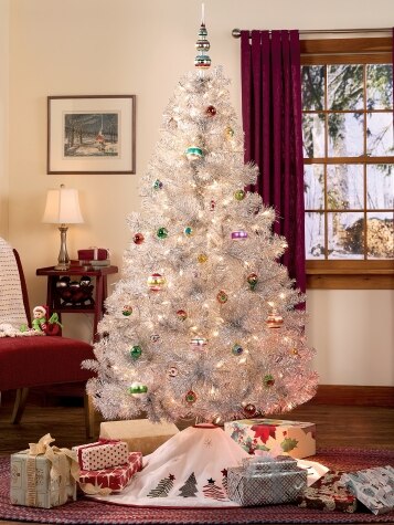 Christmas tree tinsel silver Outlet
