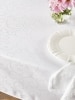 Matte-Finish Jacquard Oilcloth Tablecloth