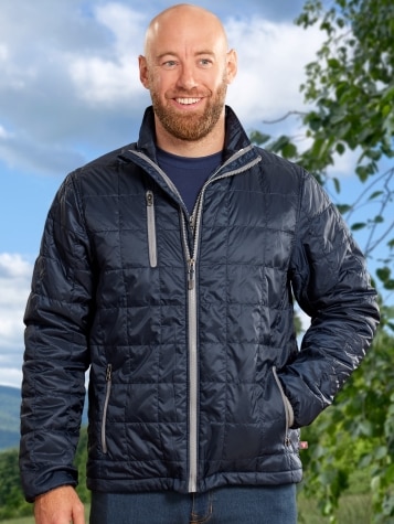 Men s Packable Puffer Jacket Blue 3X Large The Vermont Country Store