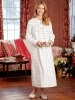 Lanz Red Rose Flannel Nightgown