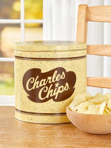 Classic Charles Potato Chips with Decorative Tin