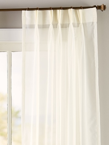 Classic Sheers 48 Inch Pinch Pleat Curtains