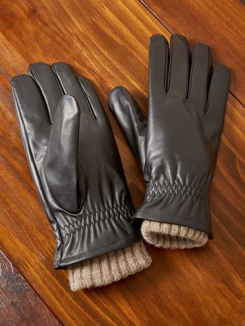 Leather 3-in-1 Gloves for Men and Women 