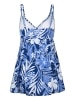Women's Tropical Print A-Line Swim Dress