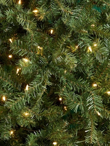 Pre-Lit Artificial Two-Color Ozark Christmas Tree